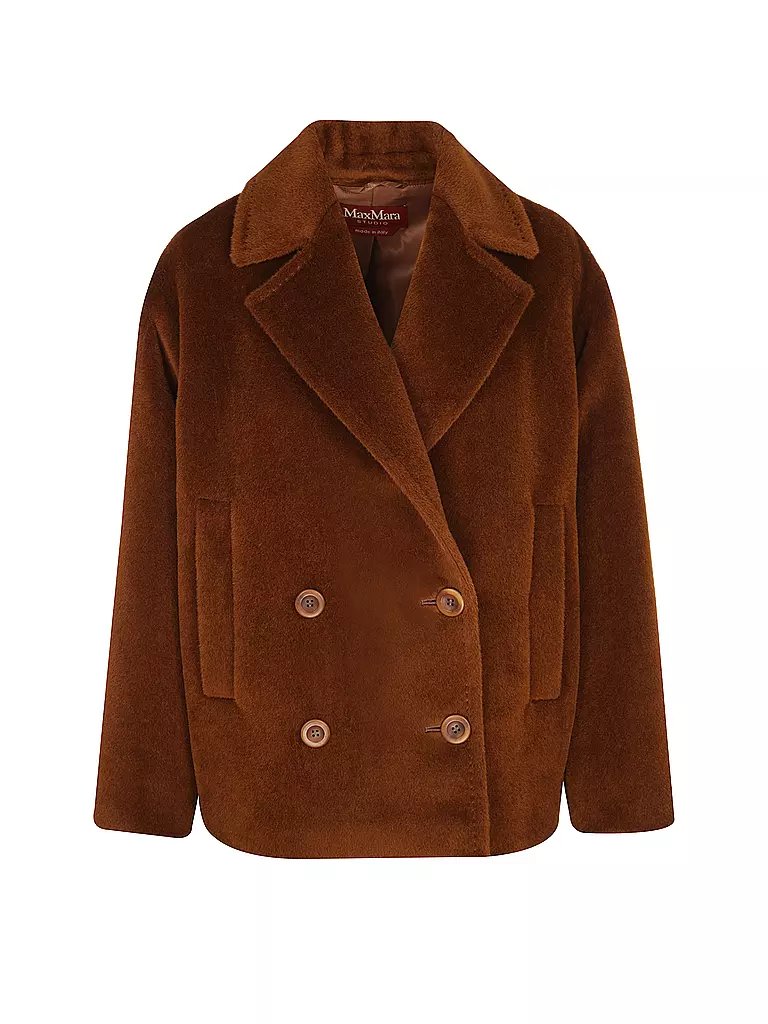 MAX MARA STUDIO Mantel in Felloptik FILOVIA  braun