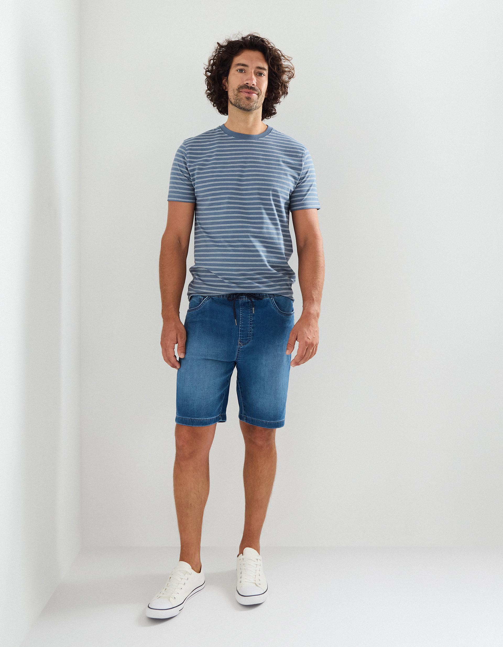 Calções de Ganga, Homem, Azul
