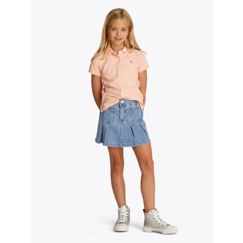 Køb Tommy Hilfiger Drapey Denim Nederdel Pleated