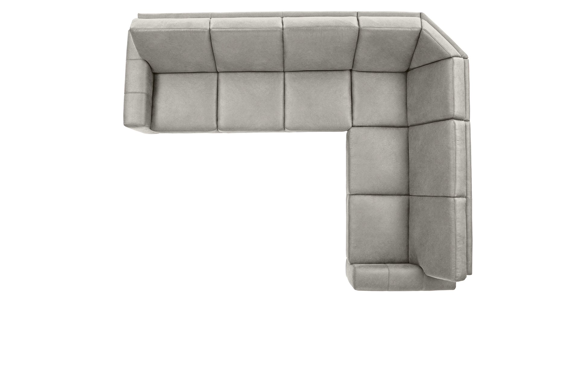 polsterpower Ecksofa - Saddle alu - Basismodell - rechts