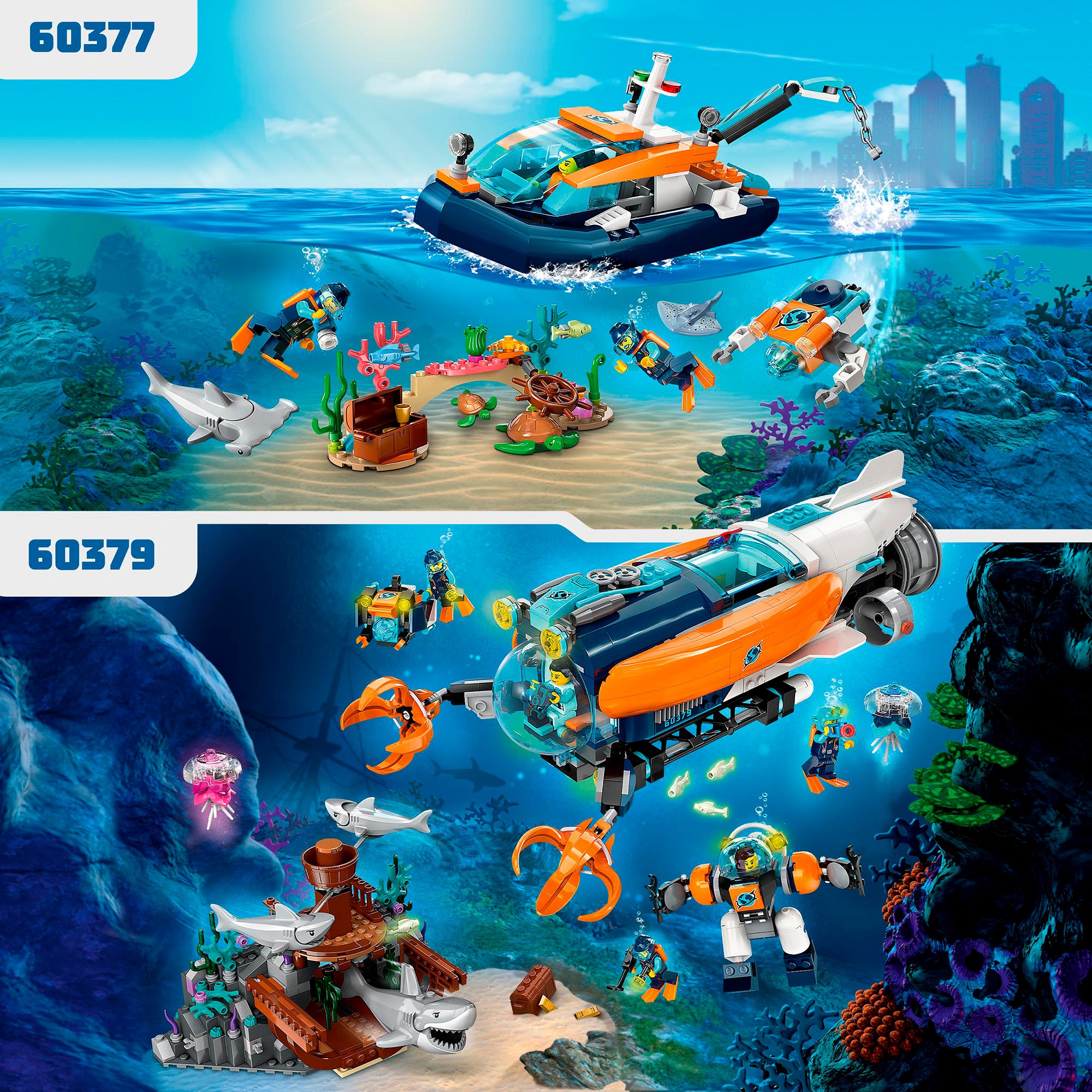 LEGO Konstruktionsspielzeug City Meeresforscher-Boot