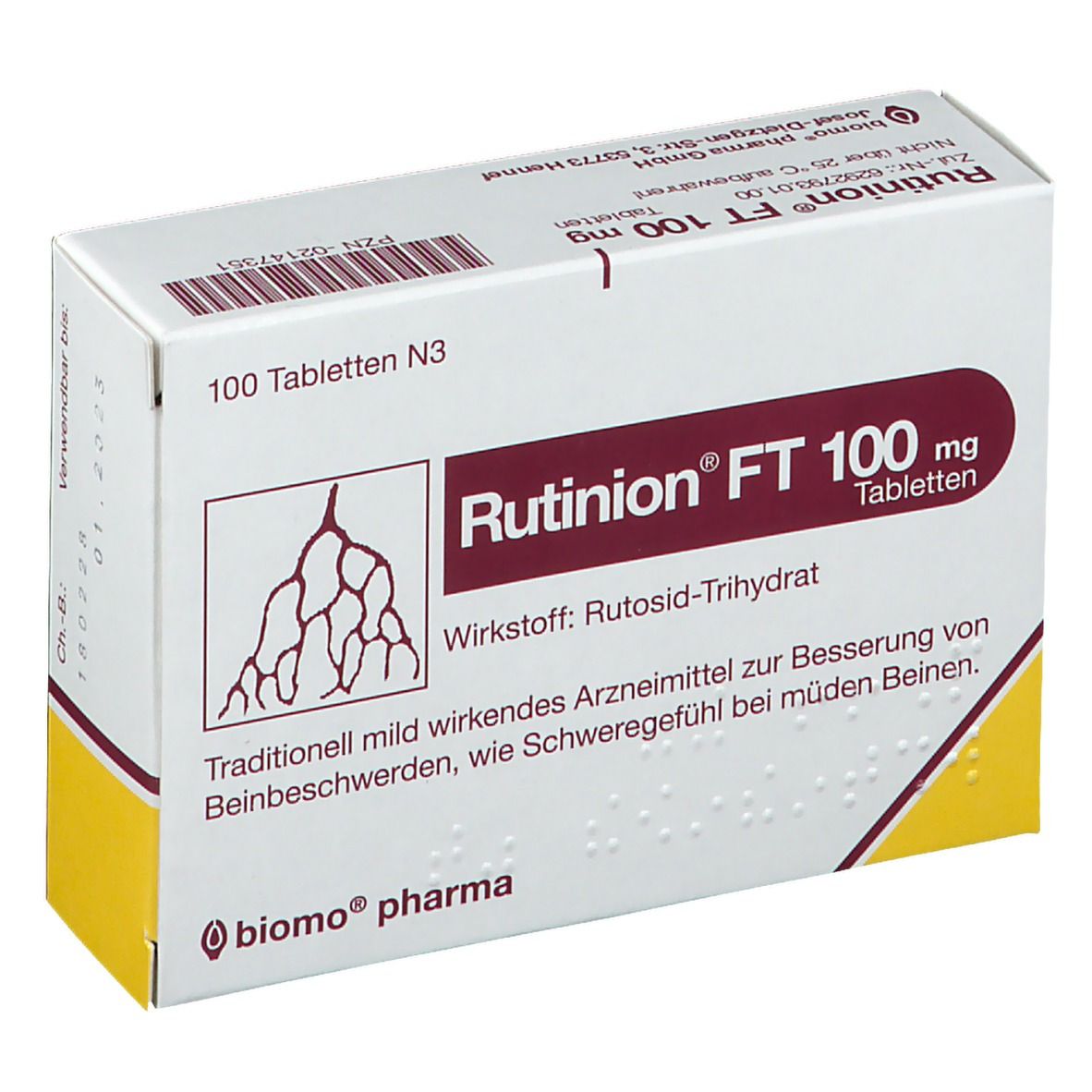 RUTINION FT 100 mg Tabletten