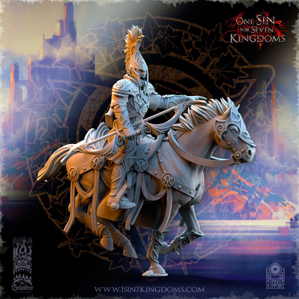 The Beholder Miniatures - Elfes - Archers de Cavalerie