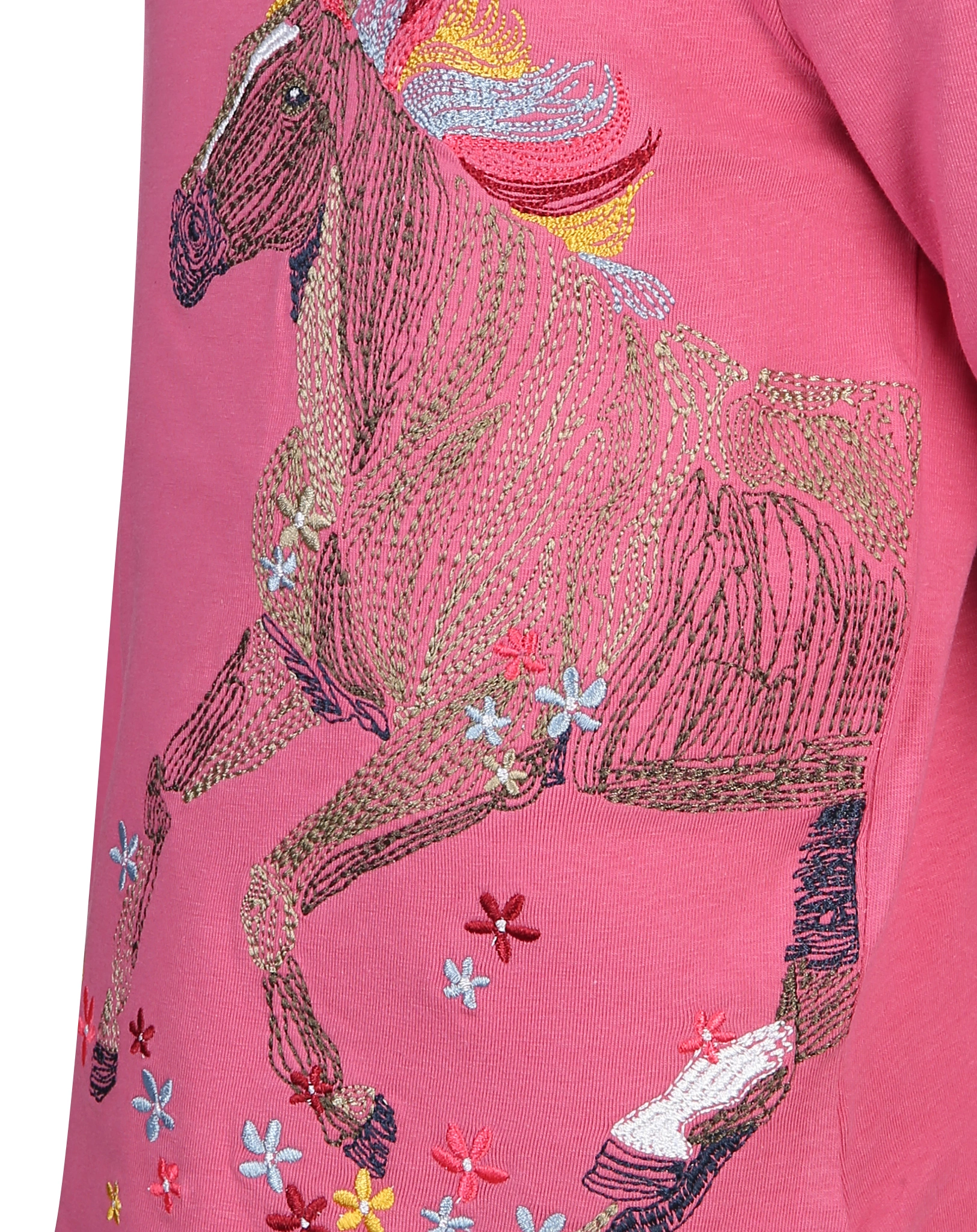 Langarmshirt REGENBOGEN PFERD in pink