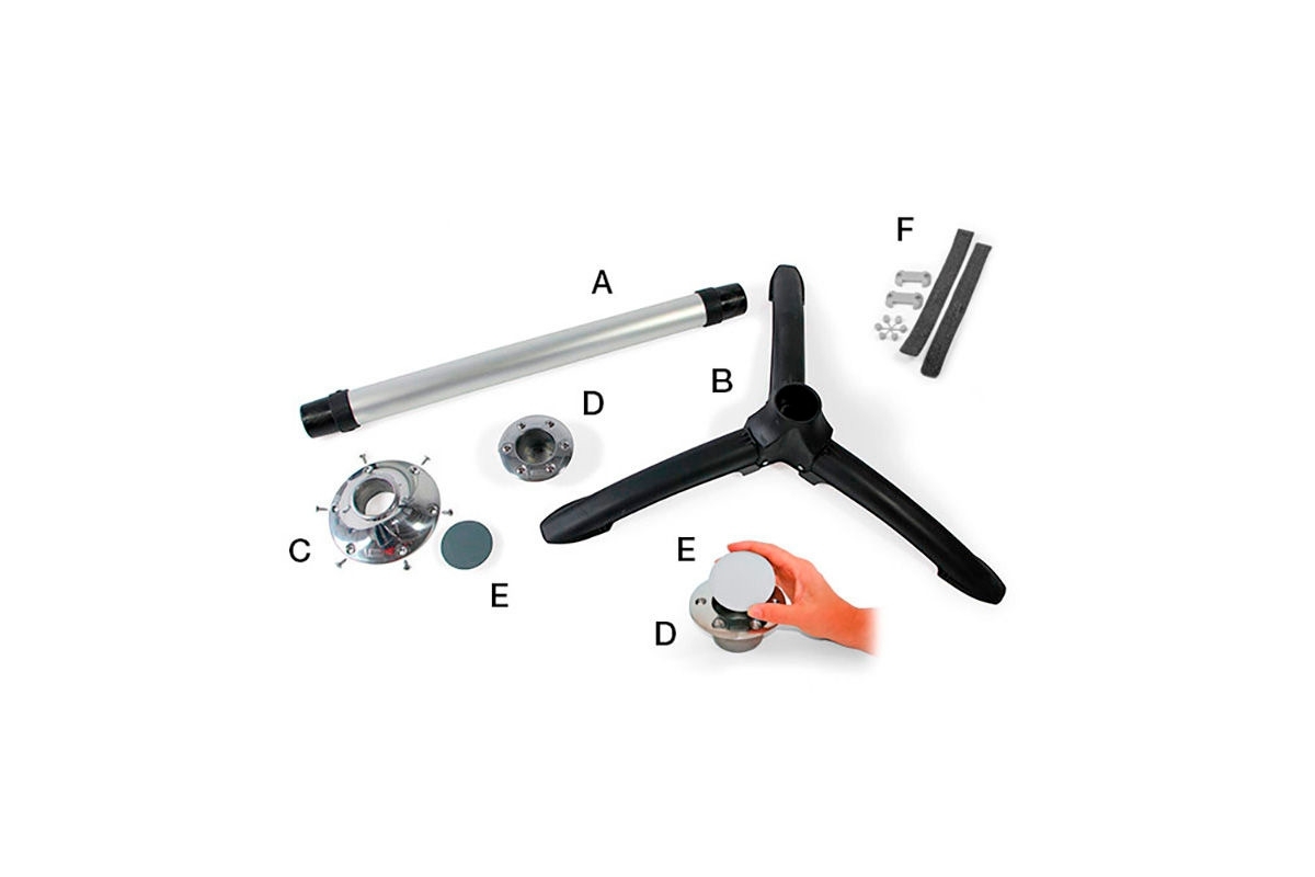 Fiamma Adapter Tube Pro Wandadapter für Fiamma Tube Pro Tischbeine