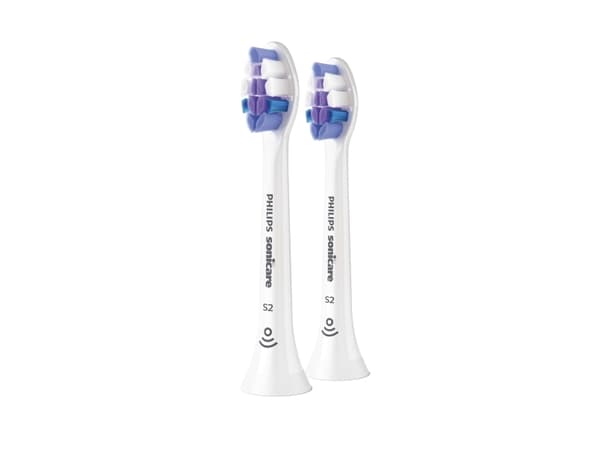 Philips Sonicare S2 Sensitive HX6052 - Utskiftningsbørstehode - for tannbørste - hvit (en pakke 2)