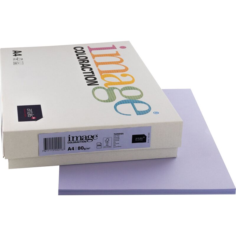 Image Coloraction Papier farbig, A4, 80 g/m², tundra lavendel
