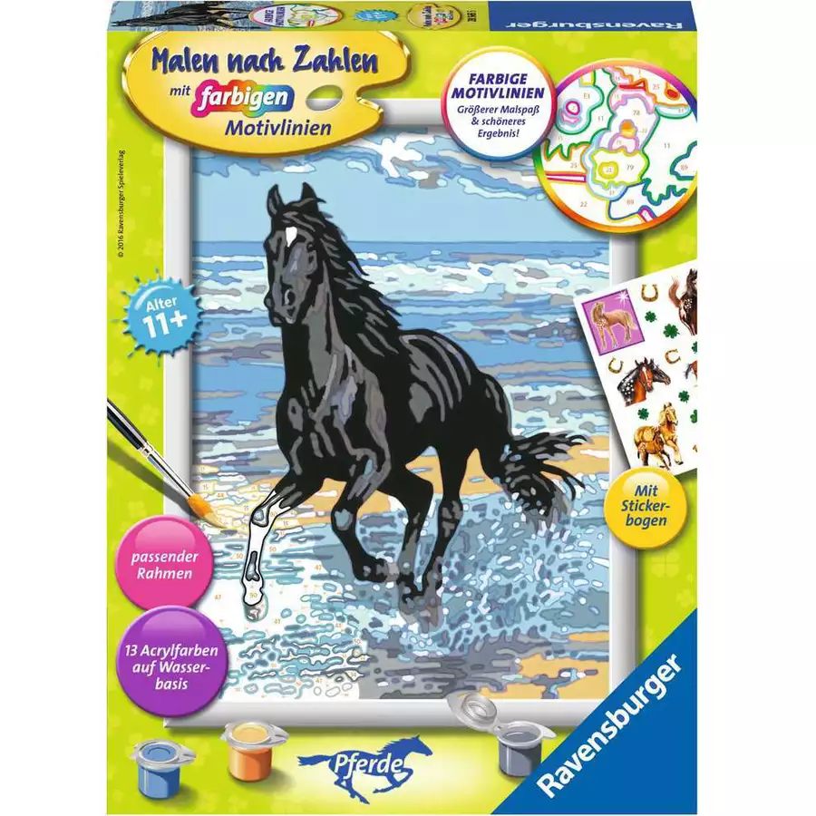 Ravensburger Pferd am Strand bunt
