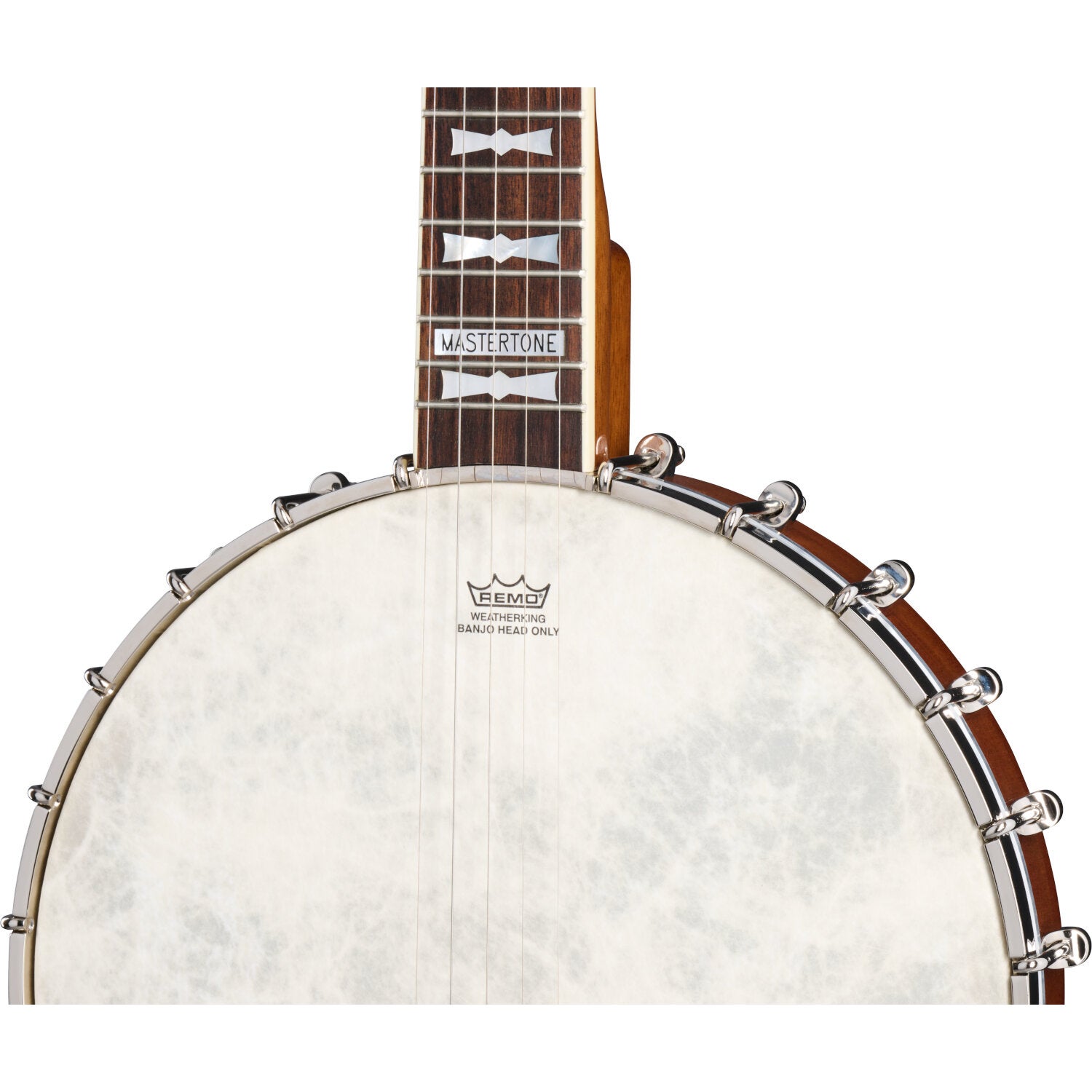 Epiphone Mastertone Bowtie Open Back Banjo Natural 5-snarige banjo met premium gigbag