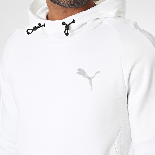 Sweat Capuche Evostripe 673312 Blanc