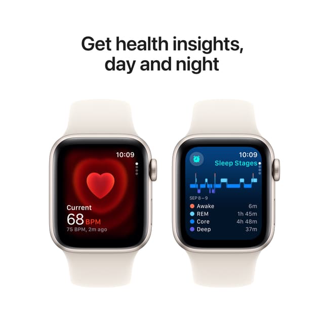 Apple Watch SE 2nd Gen 40mm GPS (Starlight Alu/Starlight sport band S/M)
