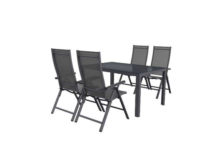 Aluminium tuinset Houston 5-delig