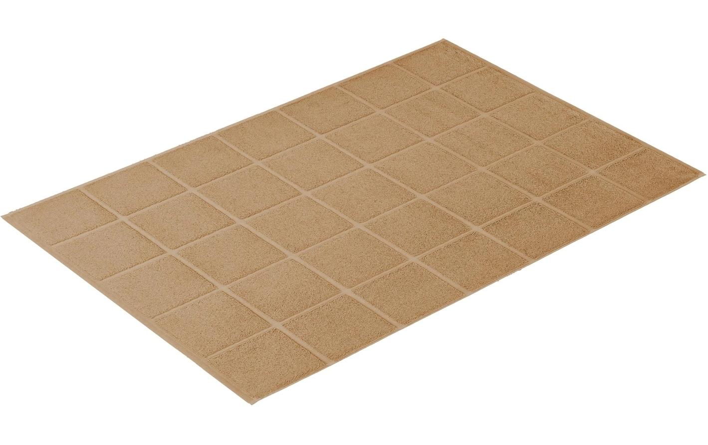 Badteppich Pratos 60 x 90 cm, CamelBadeteppich aus reiner Baumwolle