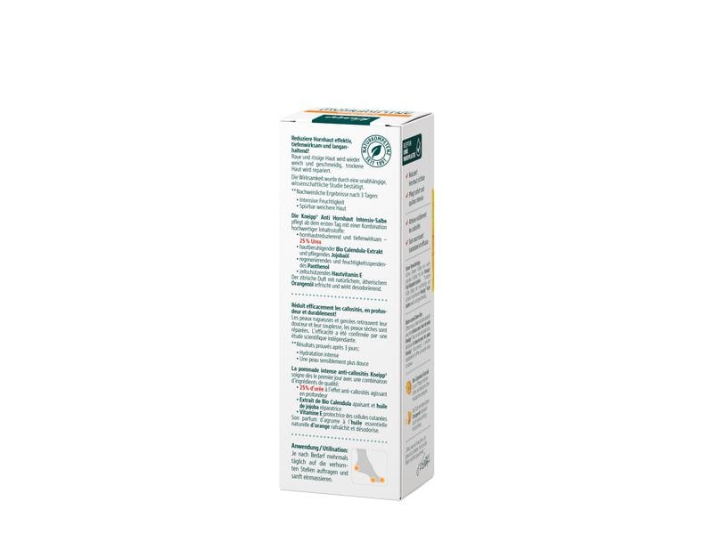 Kneipp Fusscreme Anti Hornhaut Intensiv-Salbe 75 ml Natürliche Fusspflege reduziert Hornhaut sichtbar