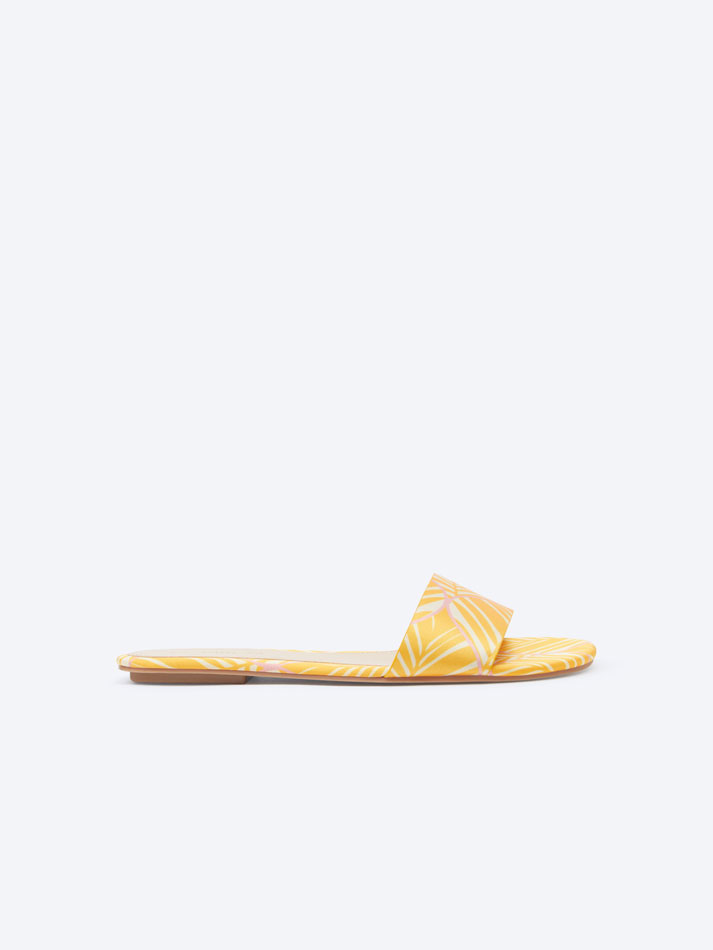 Mini sandália estampada - Laranja
