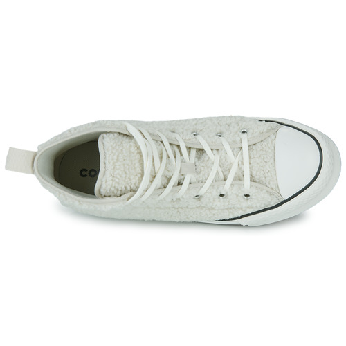 Converse - Chuck Taylor All Star Eva Lift Platform Sherpa Hi - Blanc