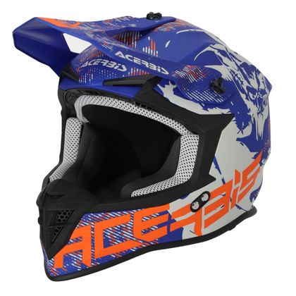 Casque cross Acerbis LINEAR 22.06 2024 - Gris / Bleu