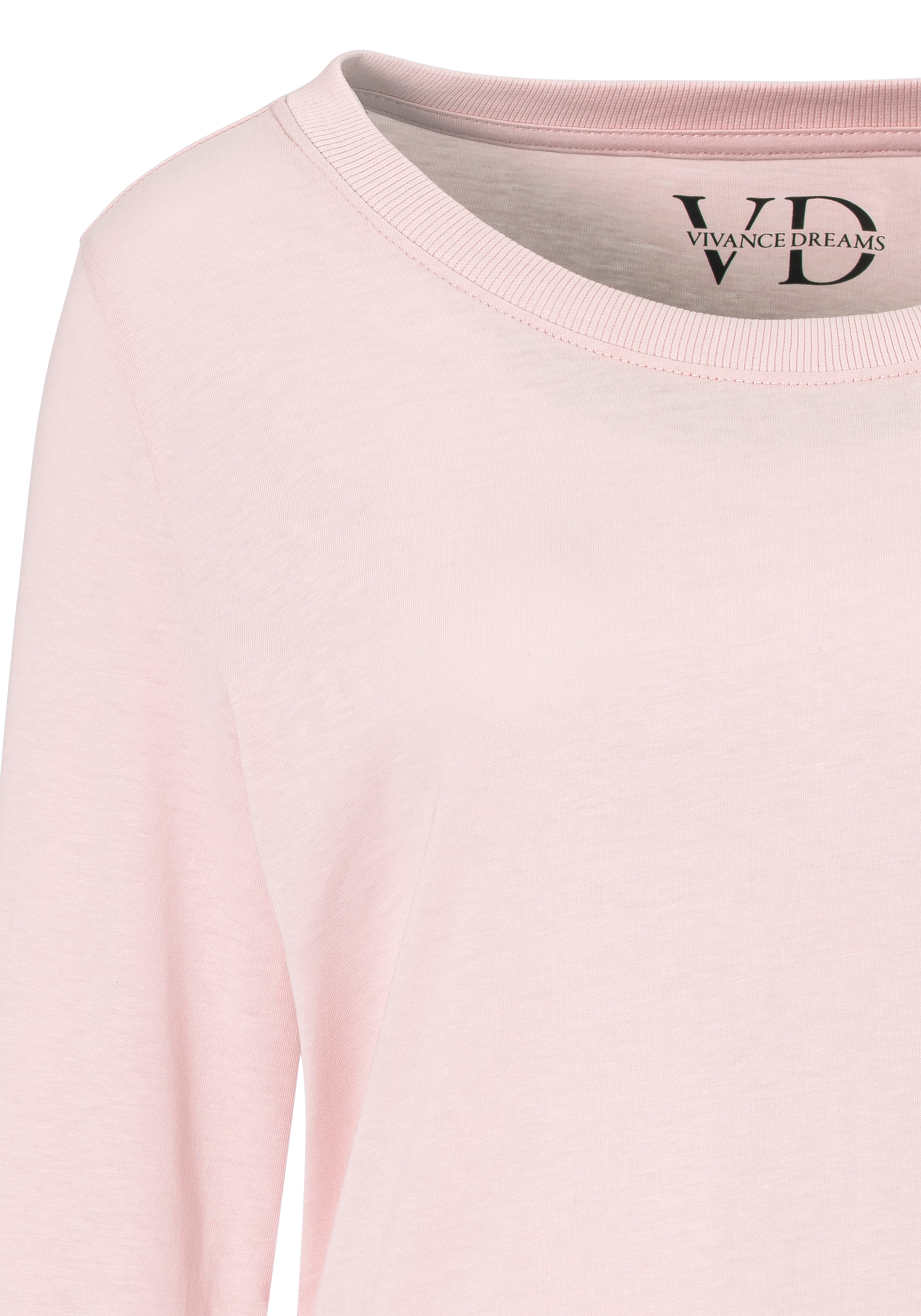 Vivance Dreams Pyjamaoberteil , mit Rippbündchen
