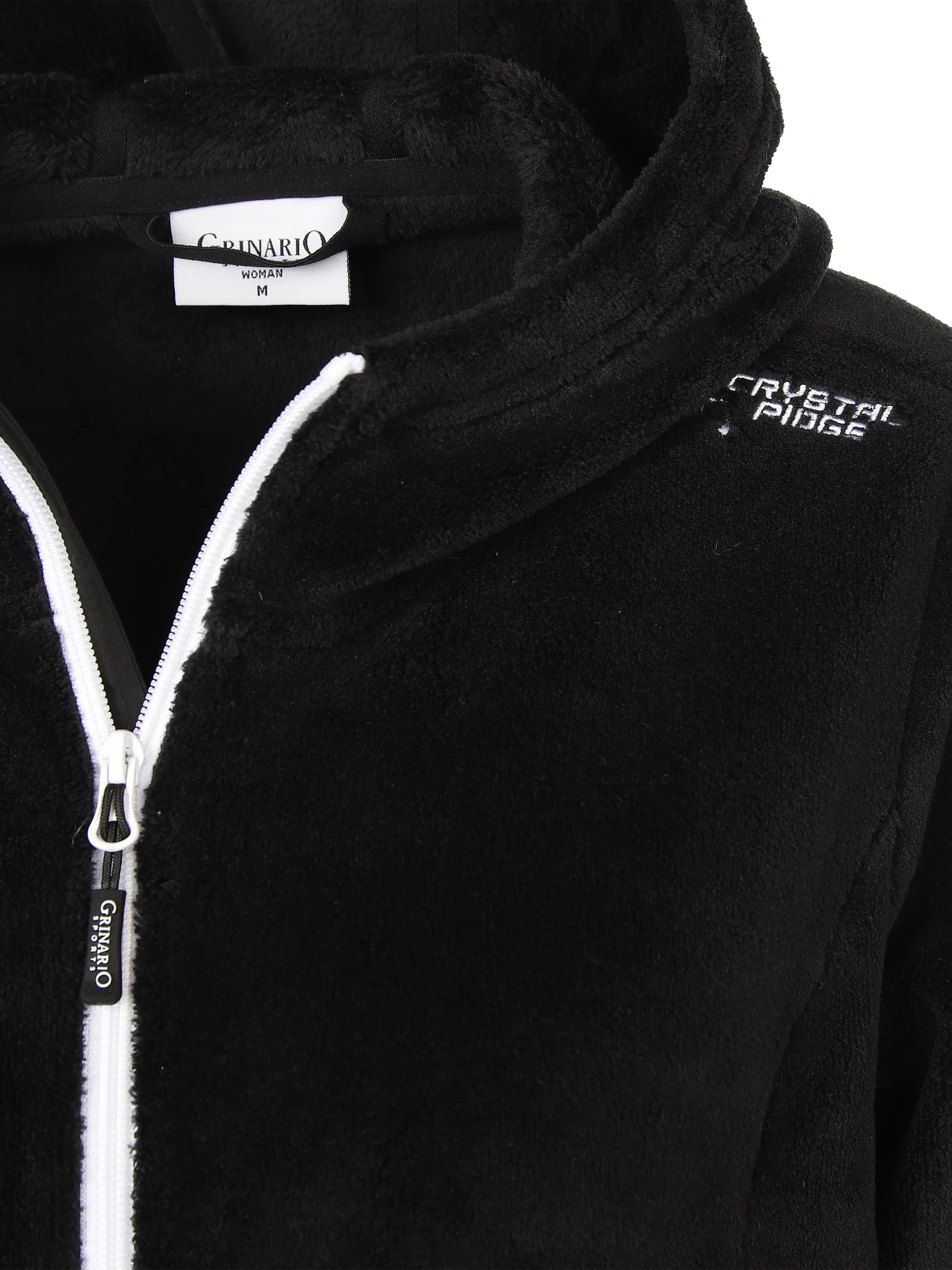 Damen Flauschjacke mit Kapuze
