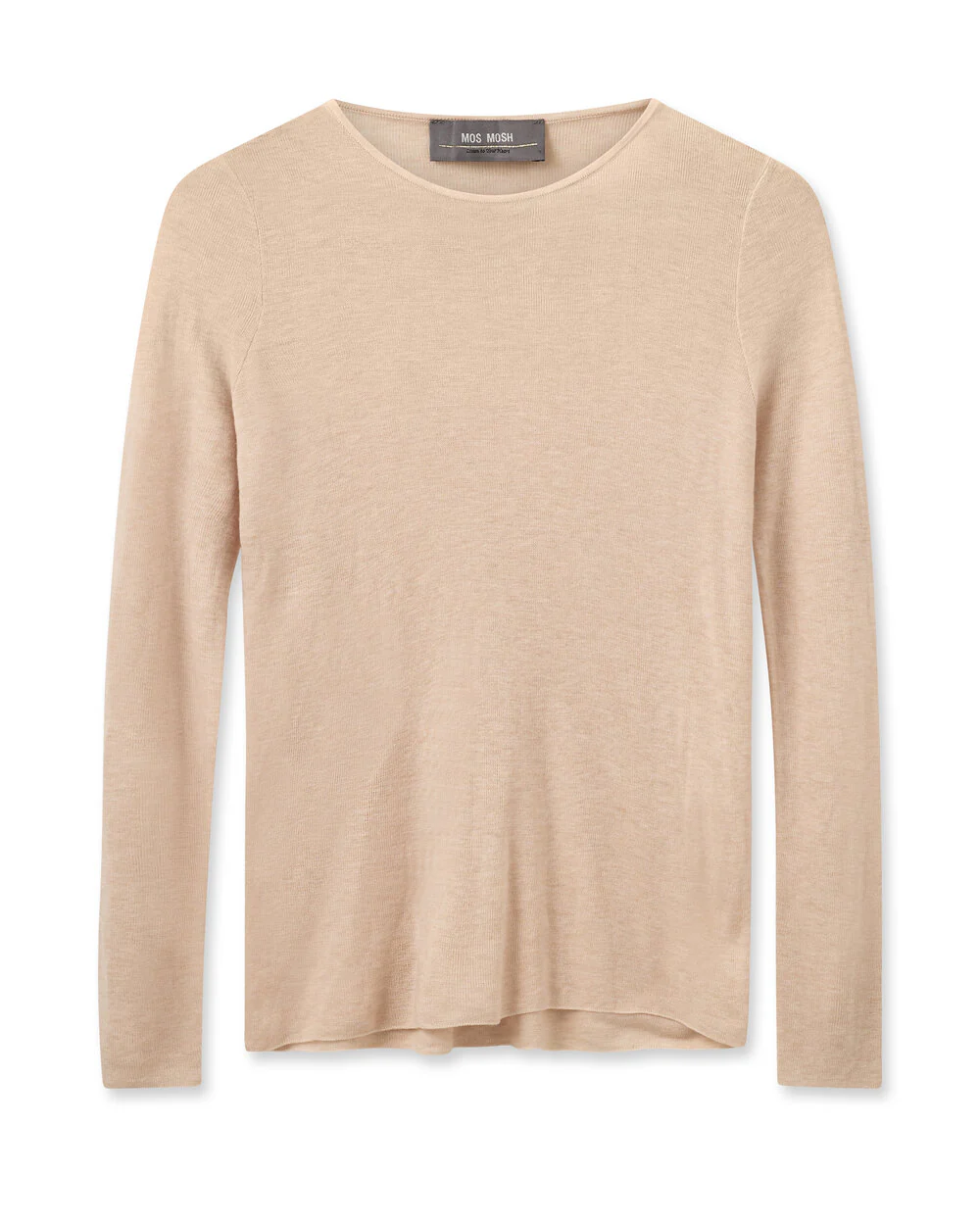Mos Mosh  Bouch O-neck striktrøje - Sharkskin