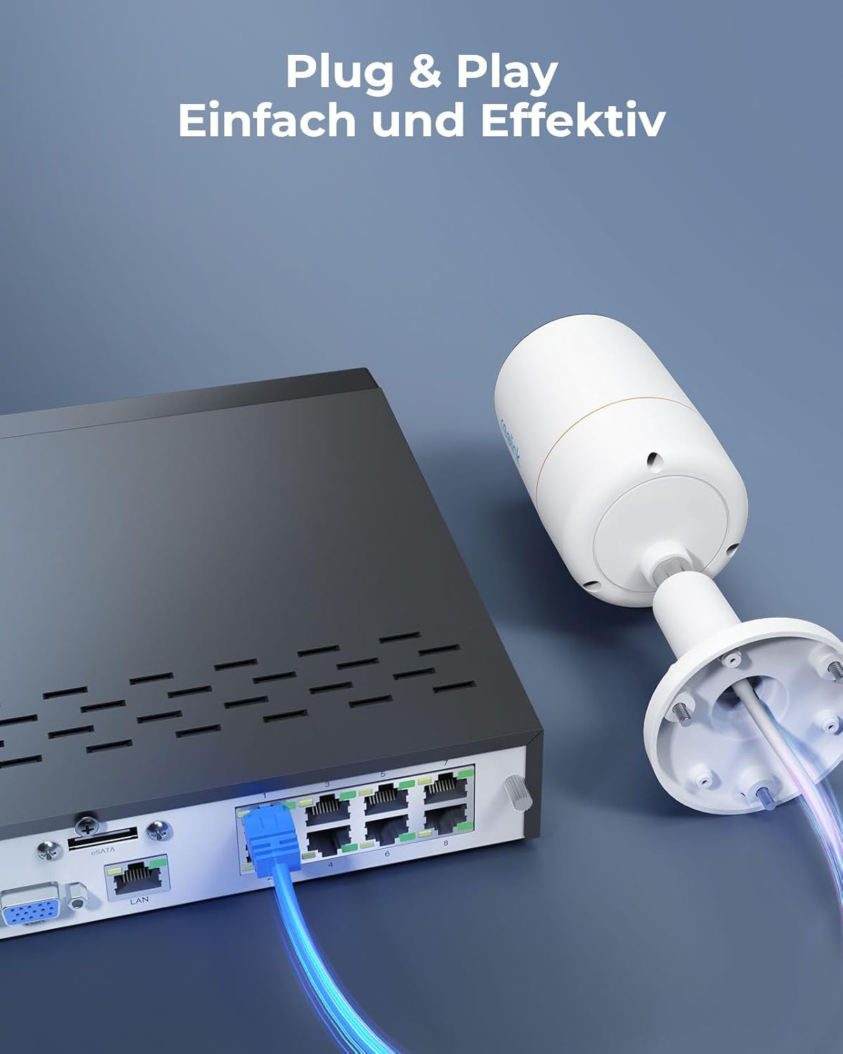 Reolink 12MP Überwachungskamera Set Aussen, 4X PoE IP Kamera Outdoor Innen, Spotlights, Personen-/Fahrzeugerkennung, 2-Wege-Audio, 24/7 Aufnahme, Farb-/IR-Nachtsicht, 8CH 2TB HDD NVR, RLK8-1200B4-A