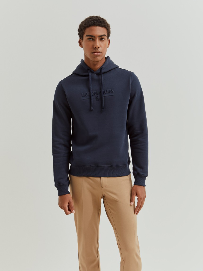 Sweatshirt de algodão com capuz