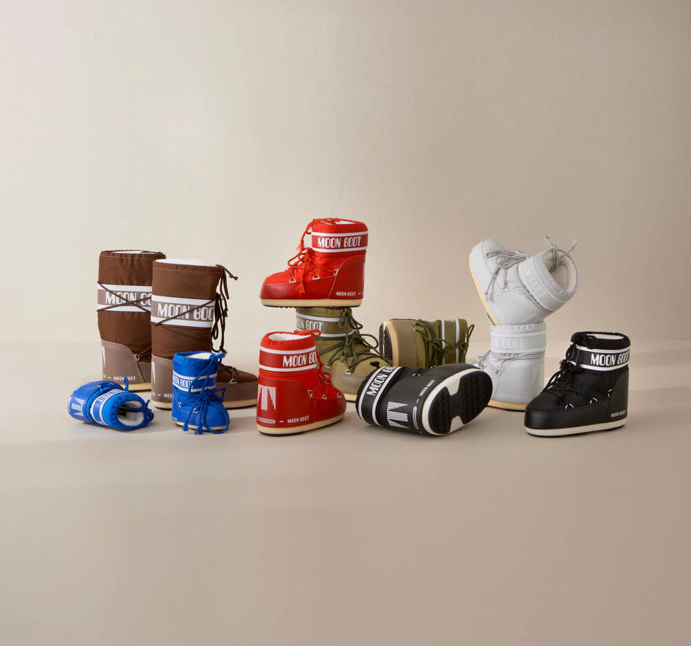 MOON BOOT  Icon Low Nylon støvle - rød