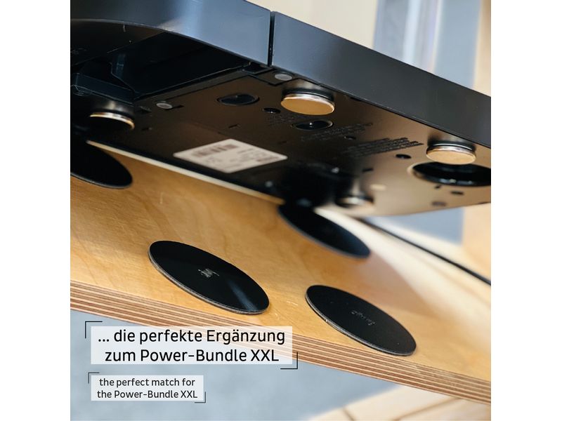 Silwy Metall-Pad Superstrong 1 Stück, Schwarz Haftmagnet