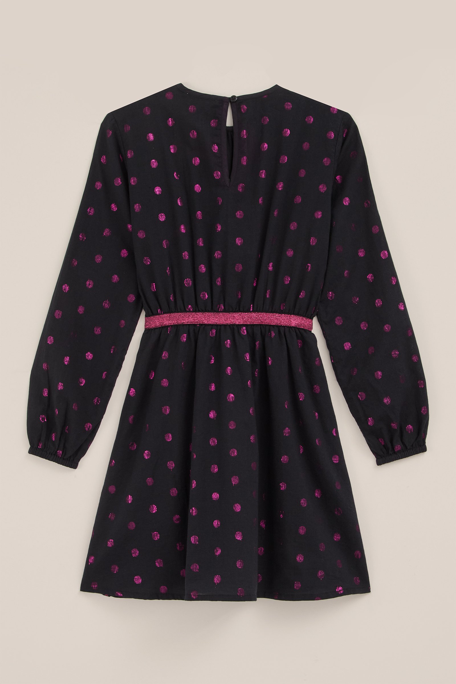 Meisjes jurk met dessin WE Fashion Zwart