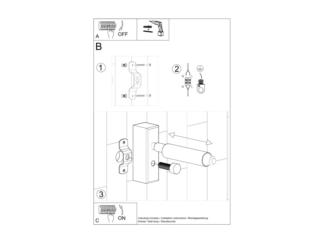 Sollux EYETECH Applique de lecture Single Spotlight Noir G9