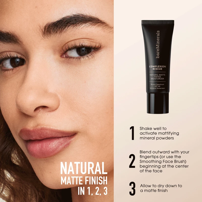 bareMinerals Complexion Rescue Matte Tinted Moisturizer Mineral SPF 30 - 35 ml - 05 Natural Pecan