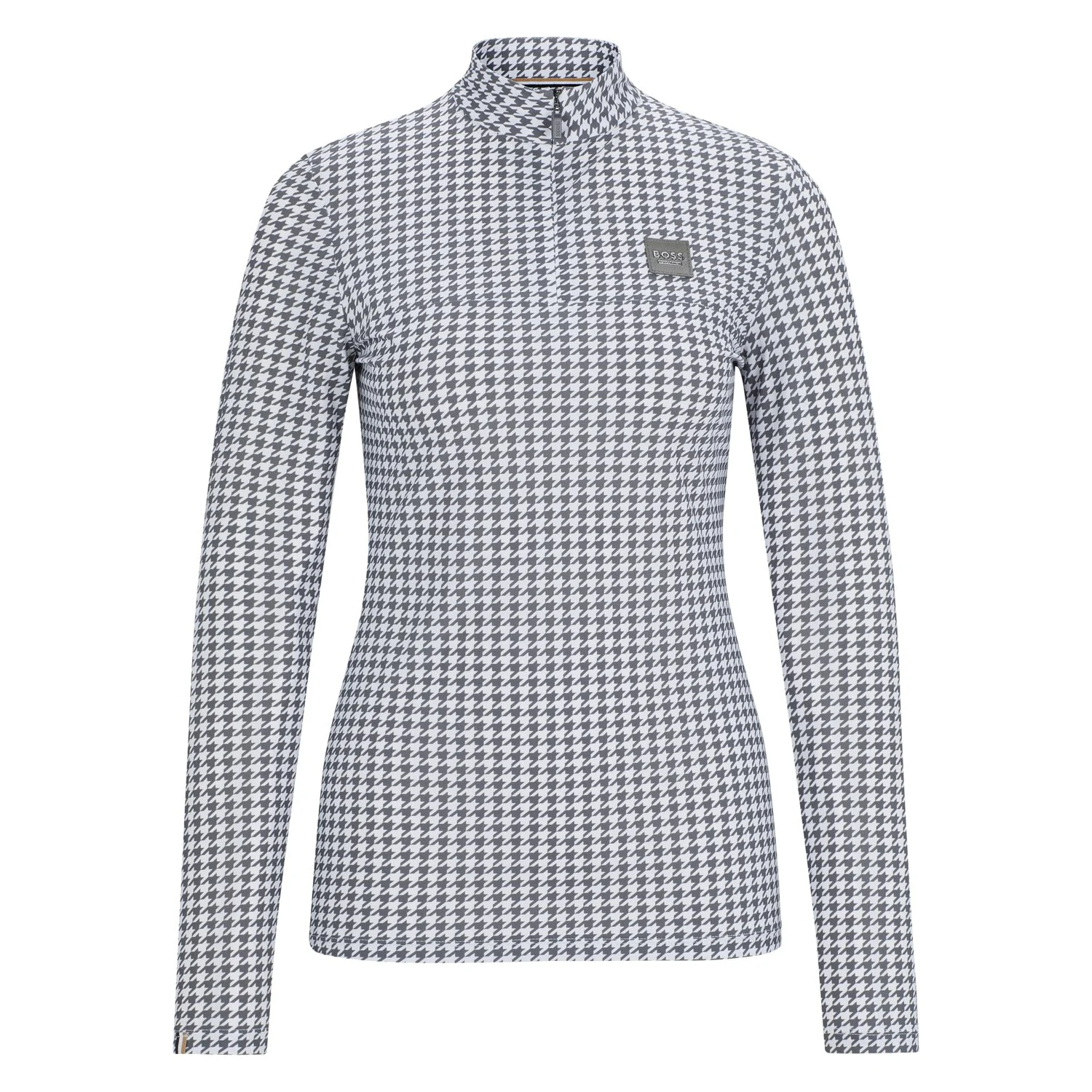BOSS EQUESTRIAN Trainingsshirt Rachel Houndstooth  - grey