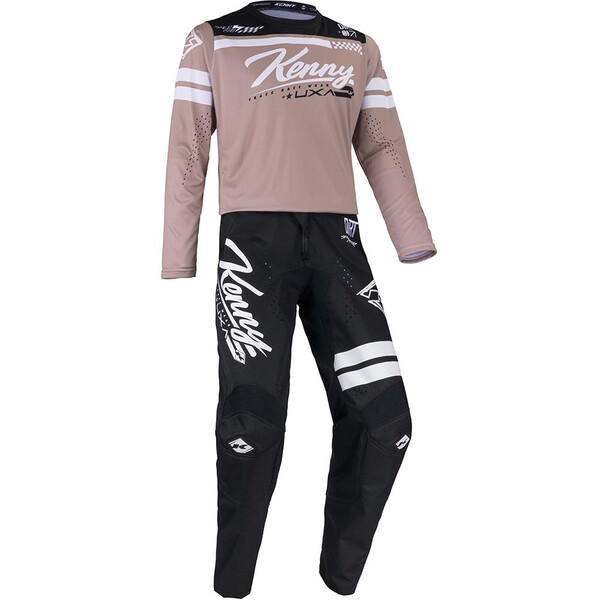 Kenny - Maillot Track Dirt Beige / Blanc / Noir