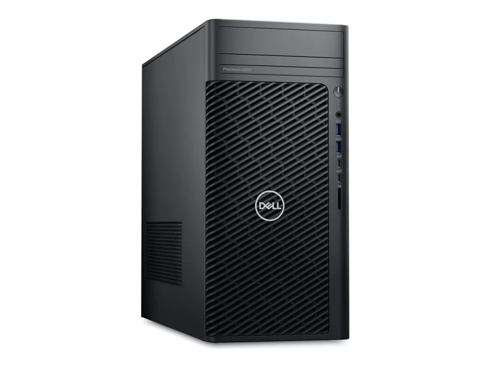 Dell Precision 3680 - Præstationstårn 1 x Core i7 i7-14700K / op til 5.6 GHz - vPro Enterprise - RAM 32 GB - SSD 1 TB - NVMe - UHD Graphics 770 - Gigabit Ethernet - Win 11 Pro - skærm: ingen - sort, sort (tastatur) - BTS - med 3 års Basic Onsite Serv