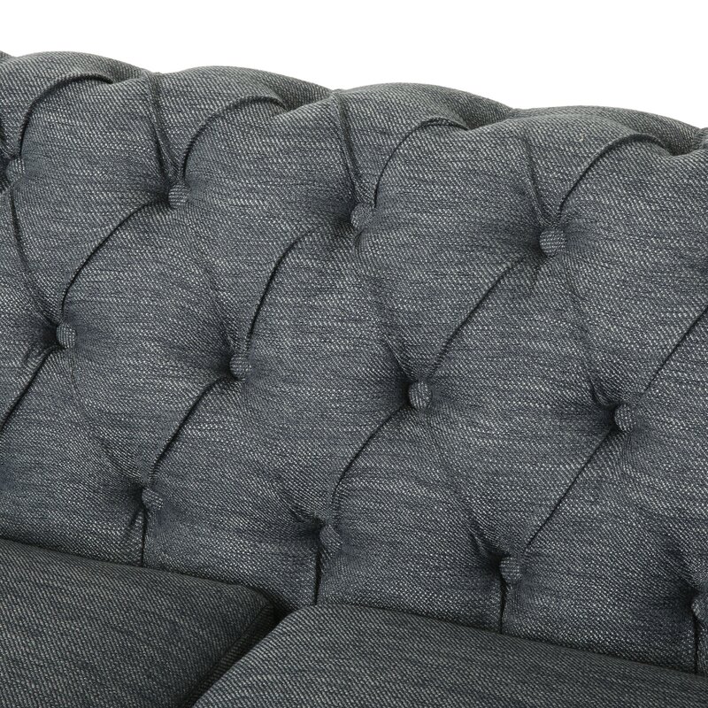 Pausch 78.75&rdquo; Rolled Arm Chesterfield Sofa