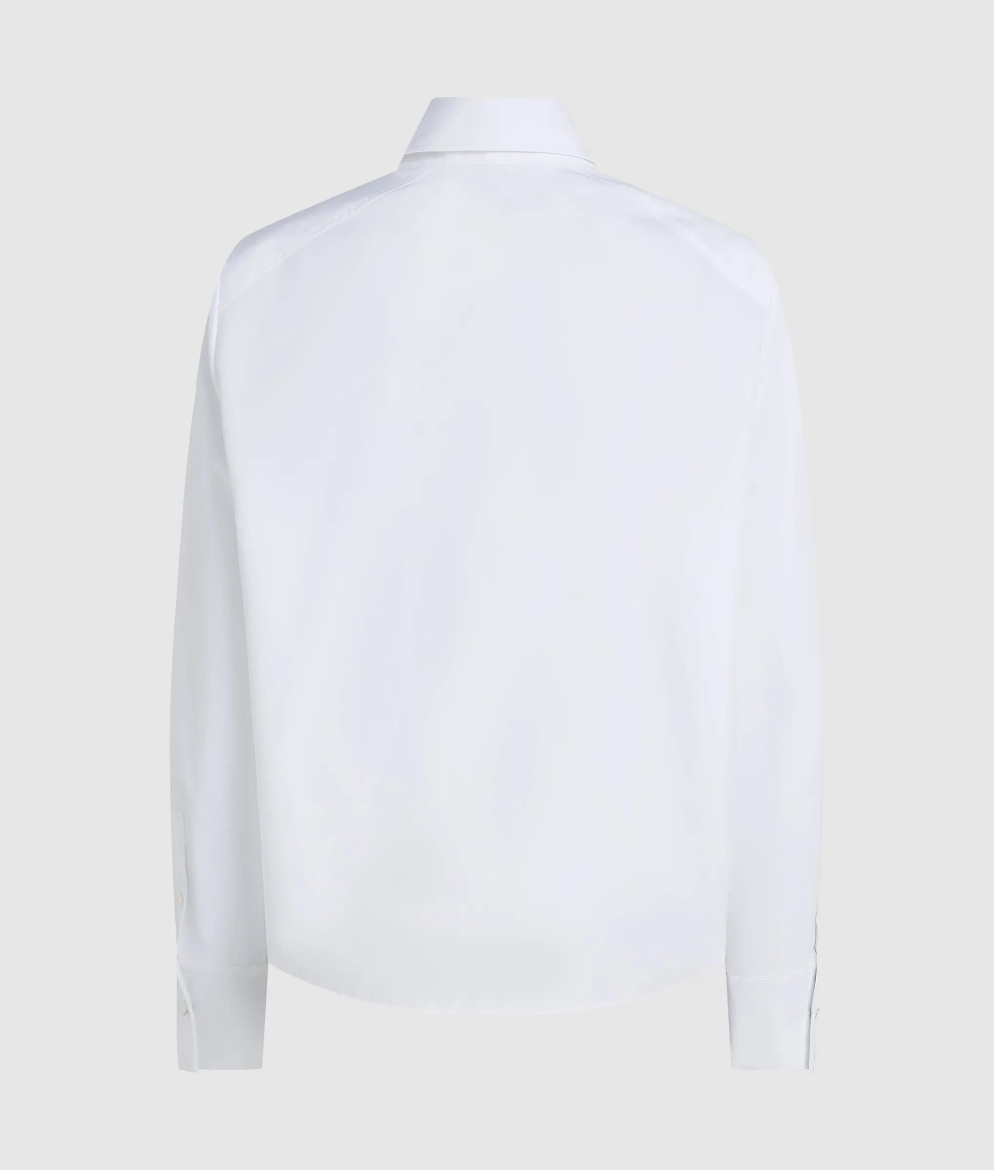 Poplin shirt met schoudervulling