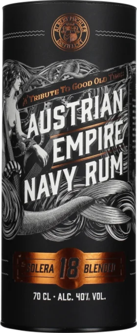 AUSTRIAN EMPIRE NAVY RUM SOLERA 18 BLENDED 70CL