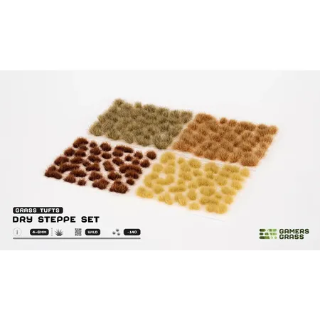 Gamer Grass Basis Gestaltung Büschel trockene Steppe Set