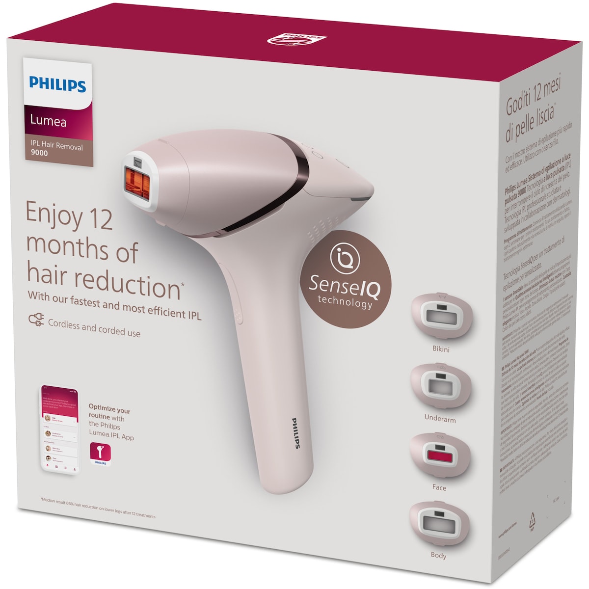 Philips Lumea Prestige IPL lysbasert hårfjerning BRI957/00