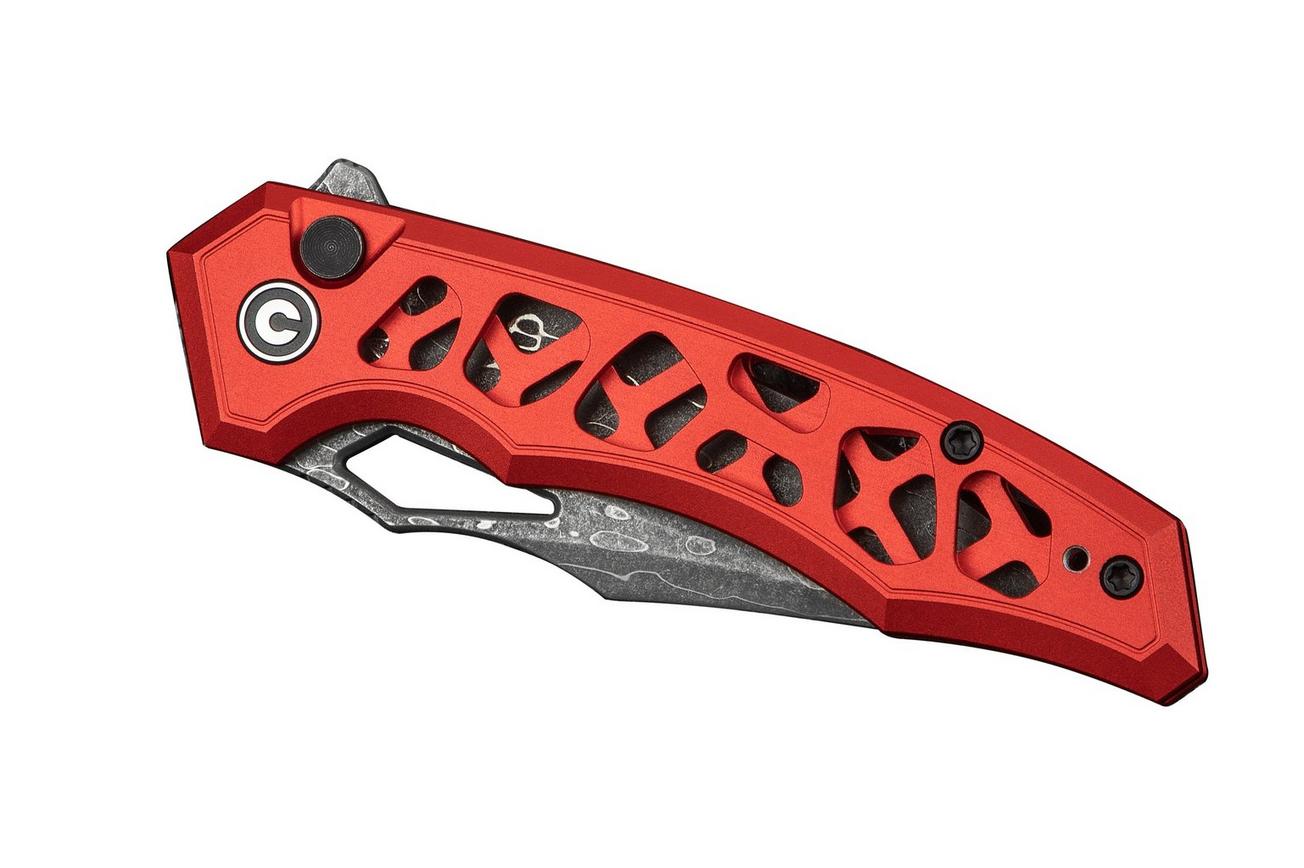 Civivi Anaaki C24039-DS1 Damascus Red Aluminum, zakmes