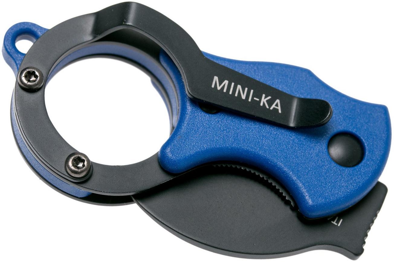 Fox Mini-KA FX-535BLB Blue & Black, karambit sleutelhangermes