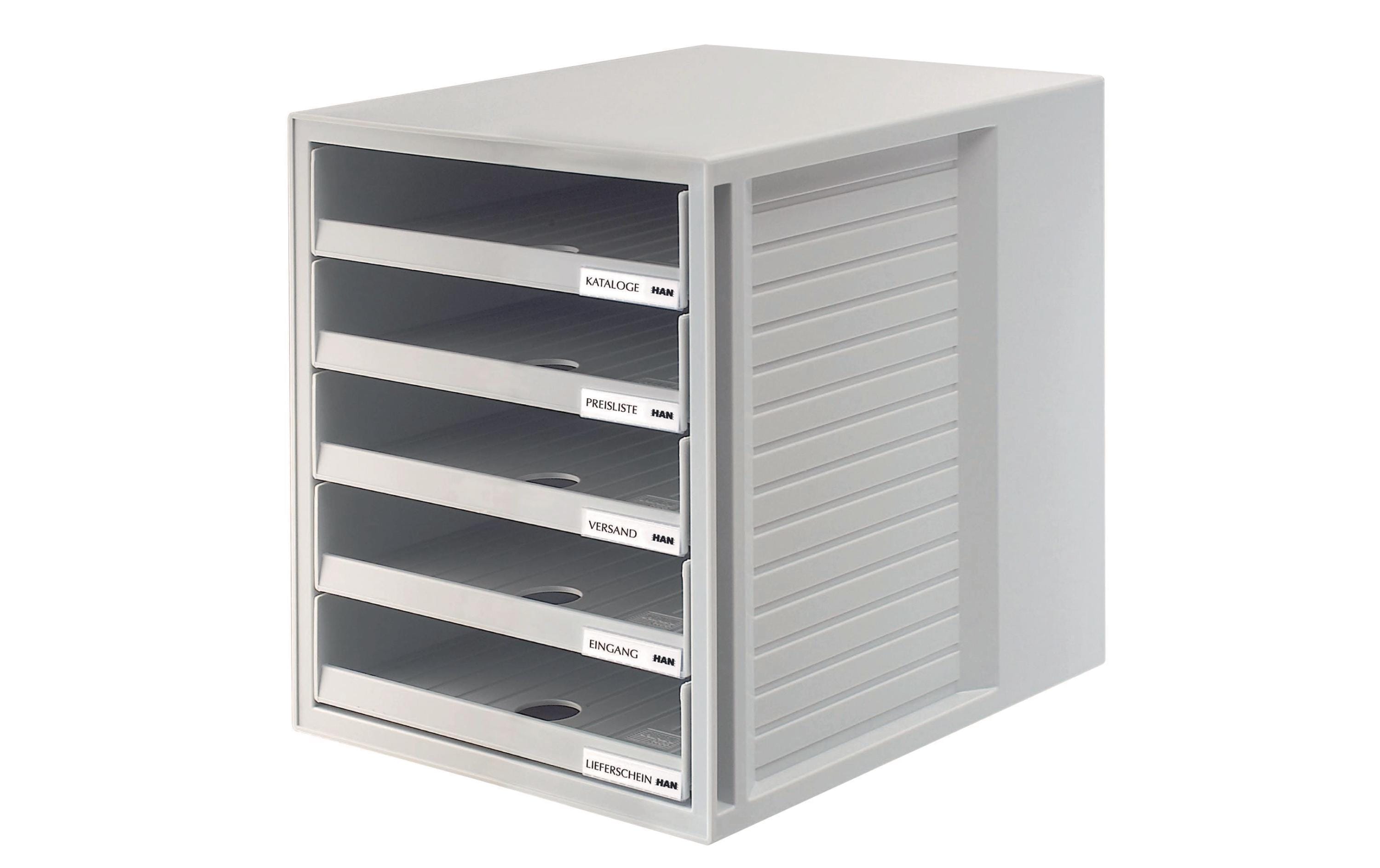Schubladenbox A4 Schrank-Set, GrauSchubladenbox