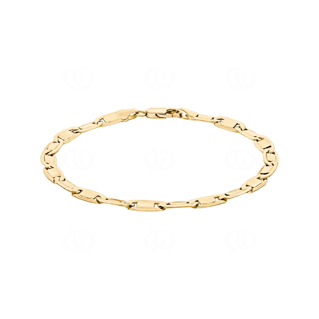 4.2mm Valentino Armband 750/18 K Gelbgold halbmassiv