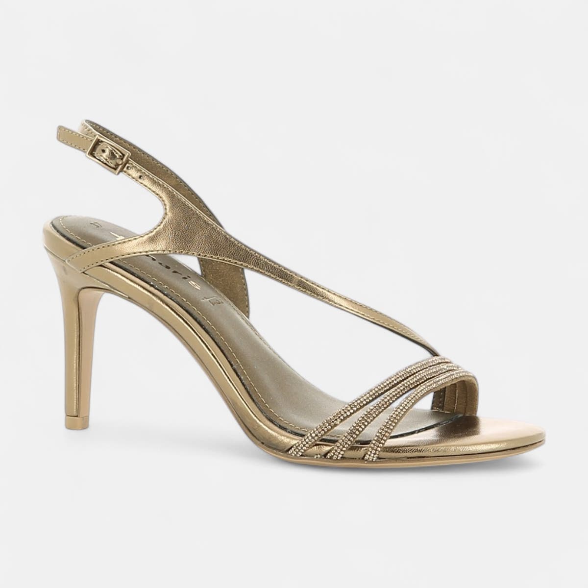 Nu-pieds à talon Femme bronze