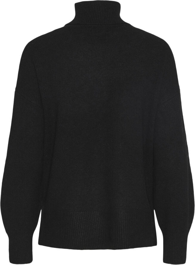 Pieces PCMALOU LS ROLLNECK KNIT NOOS BC Sort