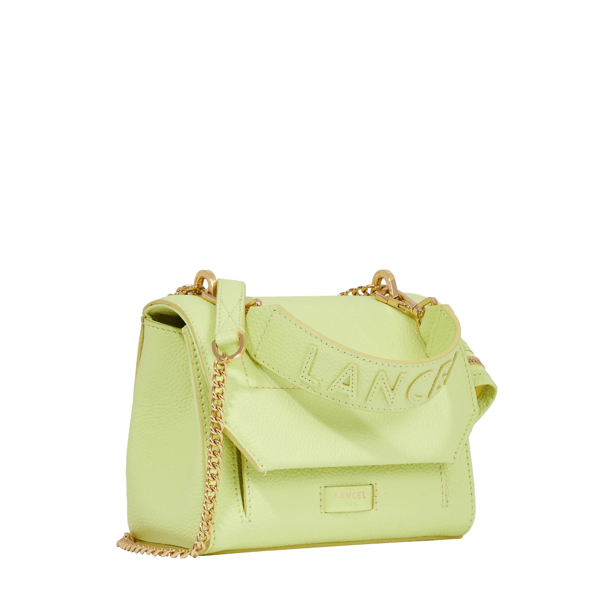 S flap bag Ninon de Lancel-Citron Vert