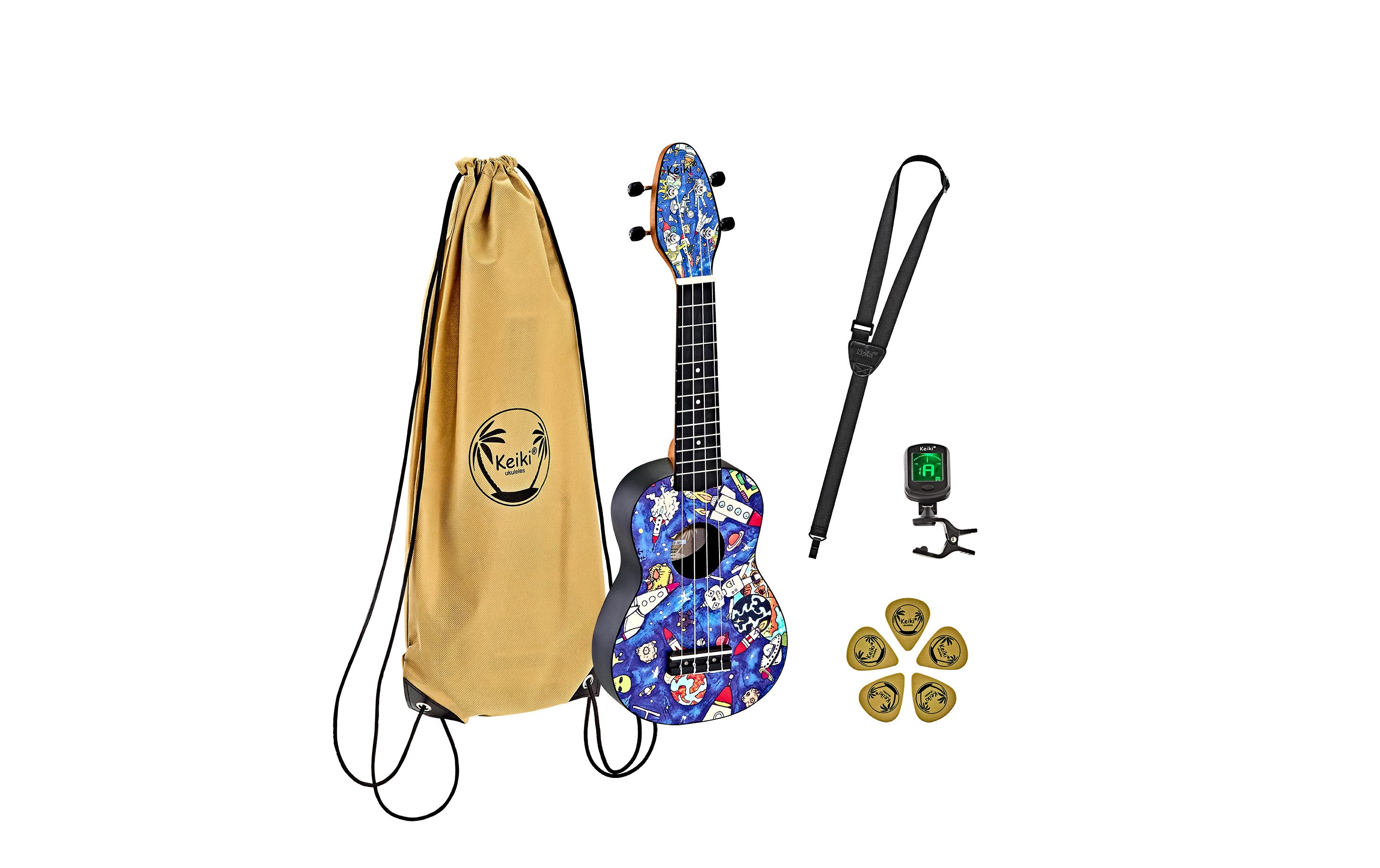 Ukulele Keiki Package K2-SP – SpacemanDer perfekte Einstieg in die Welt der Ukulele