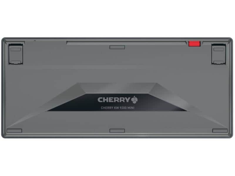 Cherry Funk-Tastatur KW 9200 Mini Wiederaufladbare Multi-Device Kompakttastatur mit 2.4 GHz Funk-, Bluetooth 5.0- und Kabelverbindung