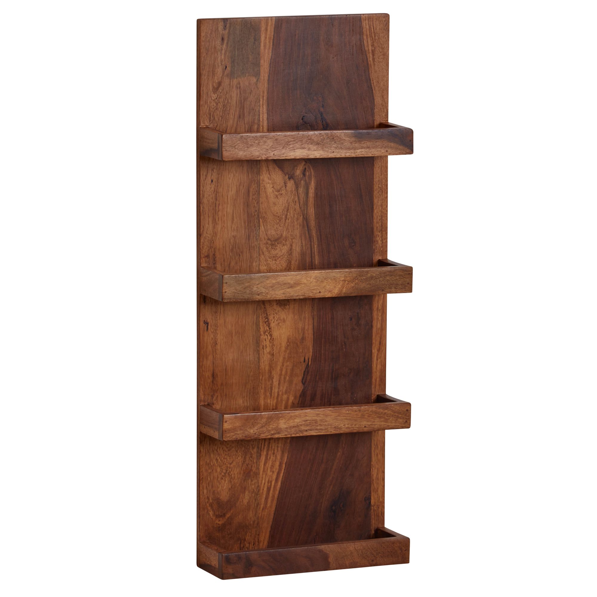 Wandregal FineBuy Hängeregal Holz Massiv 30x80x10 cm Regal Schweberegal Groß