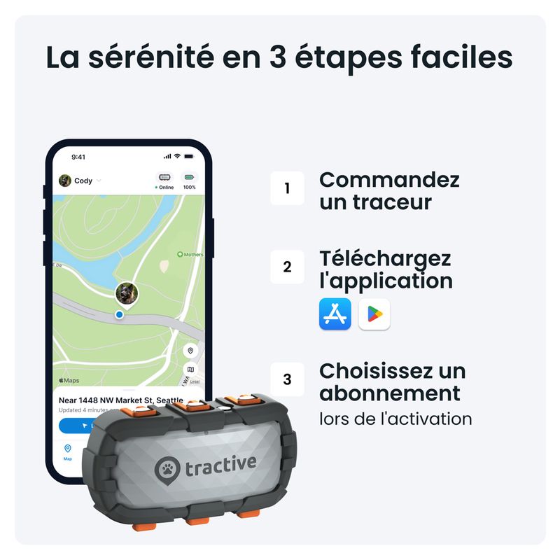 Traceur Tractive DOG XL GPS Adventure Edition
